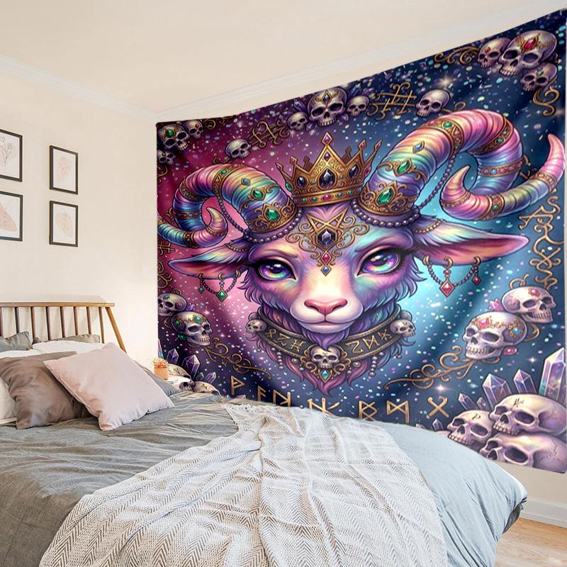 Dark Ritual Symbols Tapestry Room Decoration Wall Hanging for Living Room Bedroom, Dormitory, Birthday and Christmas Gifts