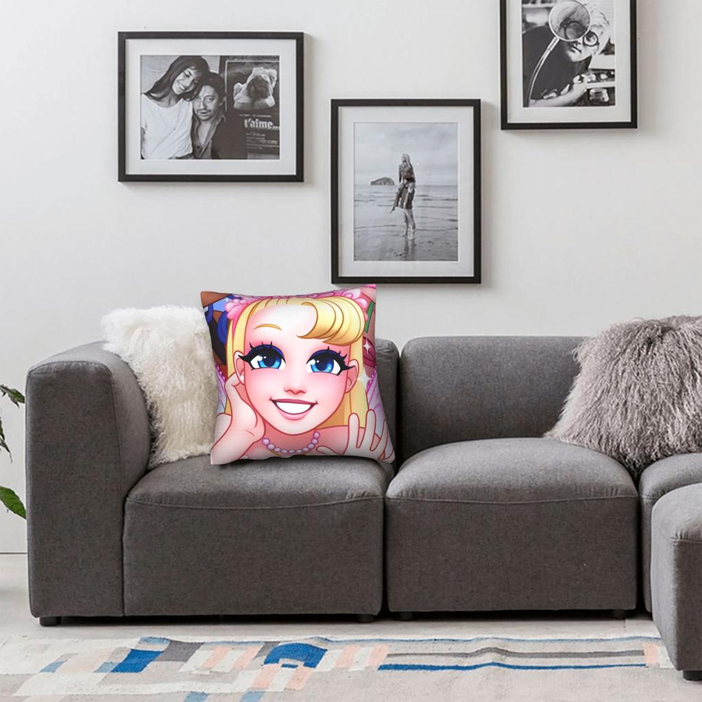 Girls Game Royale High Pillowcases Novelty Pillow Case For Living Room Bed Chair Print Pillow Cover
