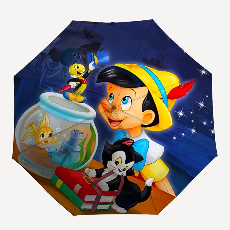 

1pc Pinocchio Automatic Open/close Folding Umbrella, Compact Portable Travel Umbrella, Perfect Gift for FriendsCute Umbrella yy250812048