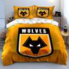 Wolf Logo with "Wolves". Bedding Sets Duvet Cover Sets Duvet Covers Pillowcases(1 * Duvet Cover 2 * Pillowcases, Without Duvet Insert)