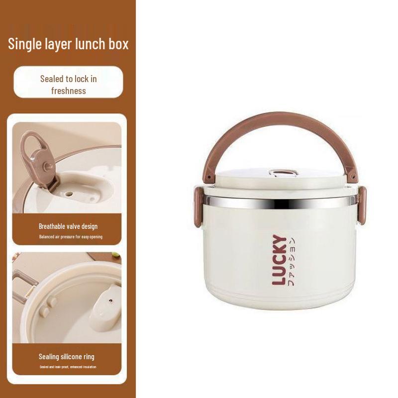 Portable Leak-Proof Double-Layer Stainless Steel Lunch Box for Office Workers Students 1540₽