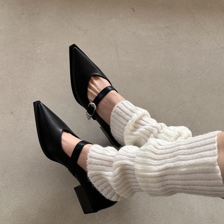 Miss Is Here! Pointed French Single Shoes for Women's 2025 Spring New High-quality Socialite Ins Sweet and Cool Mary Jane Shoes