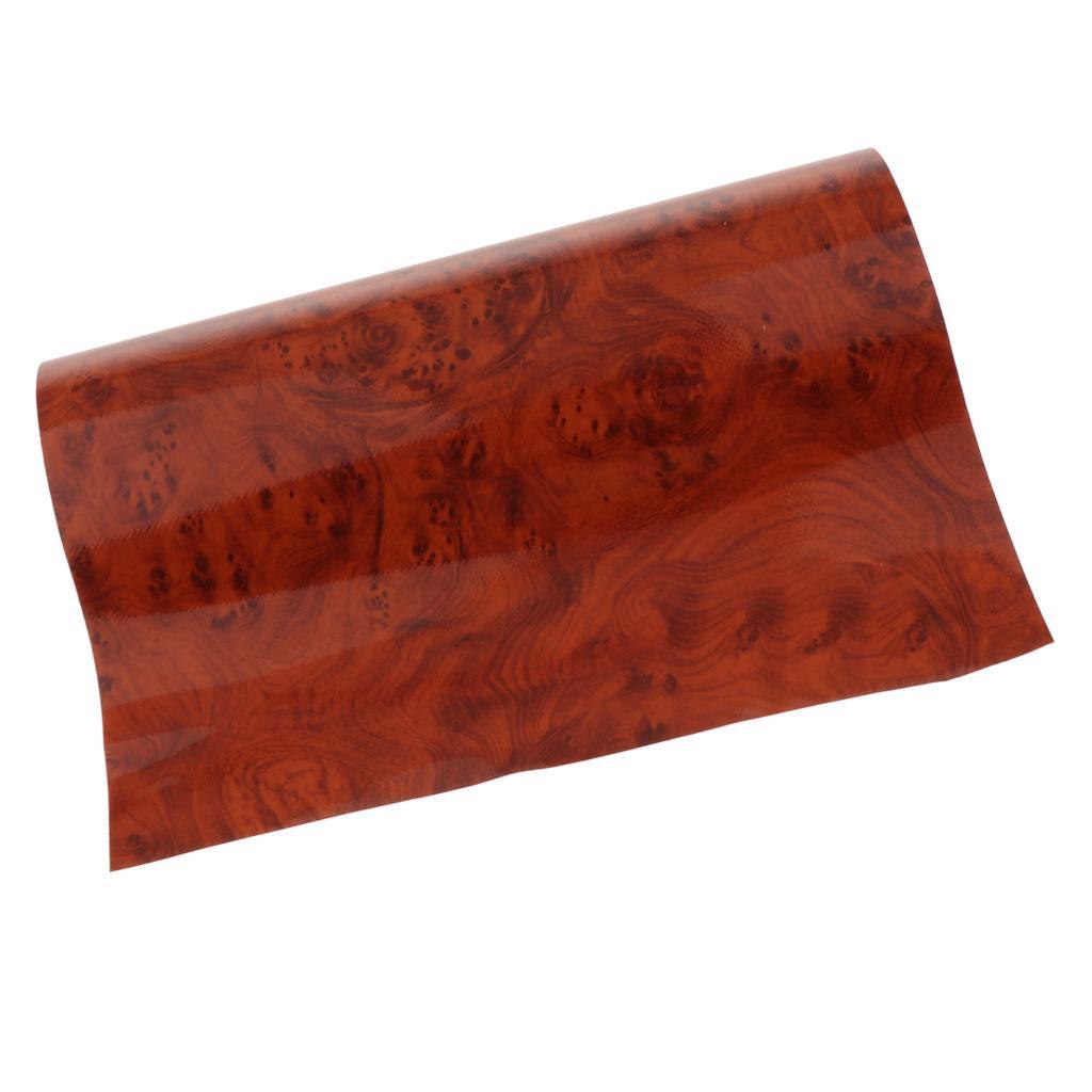 Glossy Faux Wood Removable Self-Adhesive Car Vinyl Wrap Film Stickers Stylish and Durable