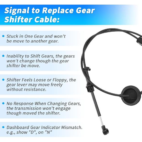 No.25800701 Automatic Transmission Gear Shifter Cable for Chevrolet Colorado 2004-2008 for GMC Canyon 2004-2008 Pickup A/T Range Selector Lever