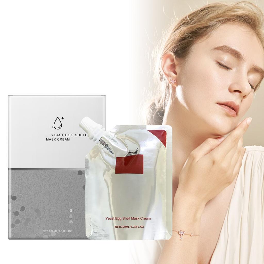 Yeast Egg Mask Cream Mask Facial Care Application-type Mask Cleansing Pores Moisturizing And Moisturizing Mask 100ml