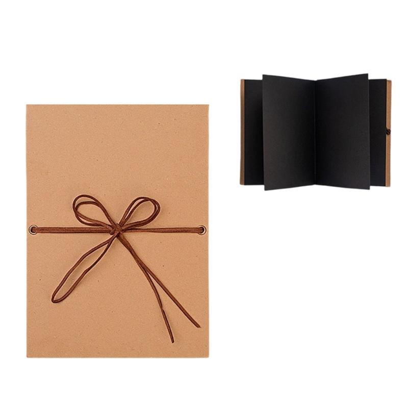 Memory Book For Wedding Anniversary Baby Travel Thick Page Stretchable Folding Hardcover Small Photo Album DIY Scrapbook