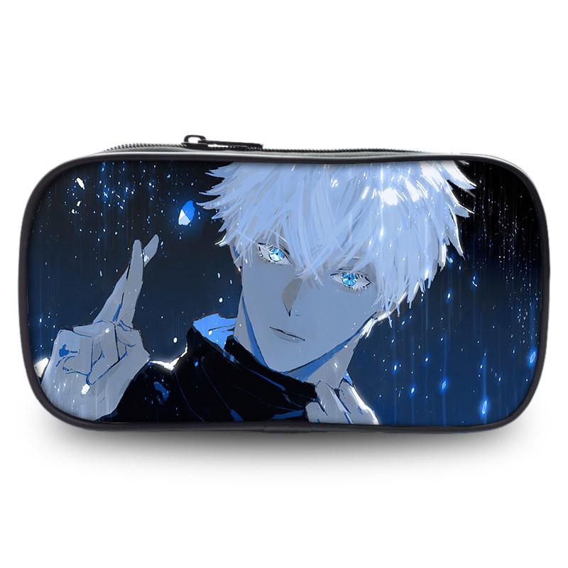 Jujutsu Kaisen Highcapacity Pen Pouch Durable Oxford Fabric Anime Holder Stationery