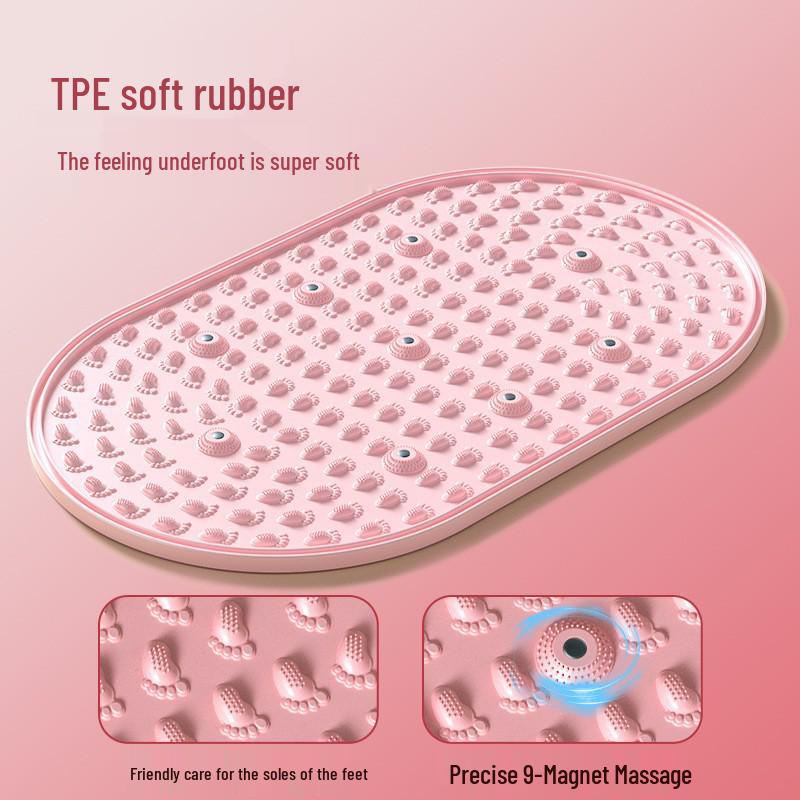 Round Acupressure Jogging Pad: Soft Silicone Foot Massage & Sensory Integration Board for Adults & Children