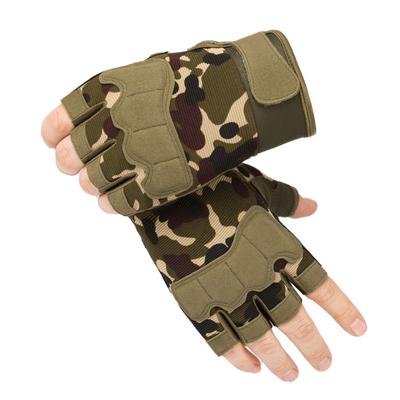 Guanti senza dita antitaglio tattici militari da uomo e da donna, antiscivolo, per sport all'aria aperta, paintball, airsoft, bicicletta