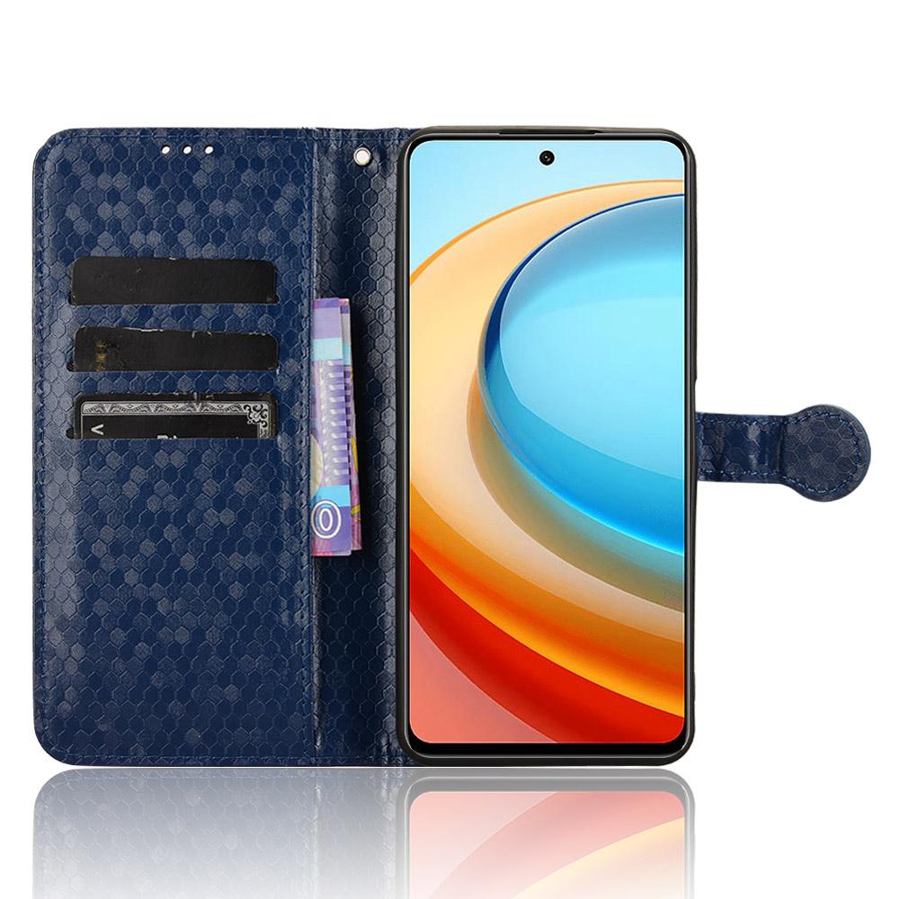 

For ZTE Blade A75 5G/nubia Focus Wallet Case Dot Pattern Imprint PU Leather Phone Cover Black