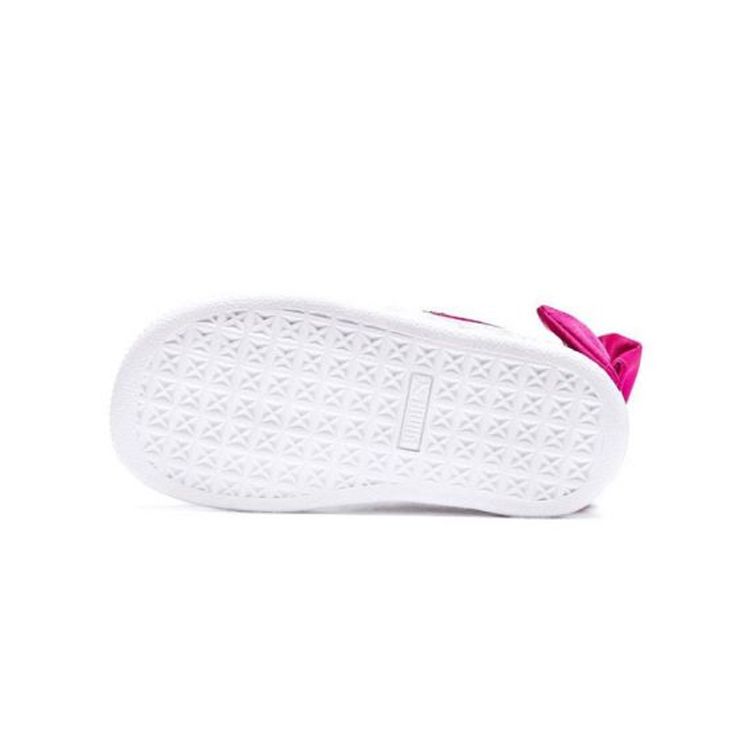 Puma Suede Series Bow Ac Inf Casual Low-Top Sneakers Baby Sneakers Black Pink 367320-04