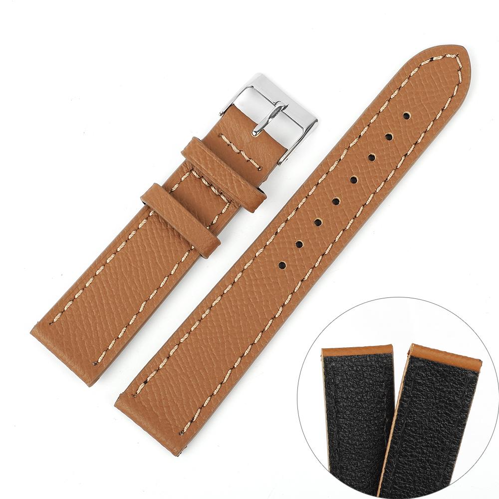 

Genuine Leather Watch Straps 20mm 22mm Handmade Palm Pattern Wristband Belt Watchband Quick Release Watch Band for Men Women 22mm коричневий