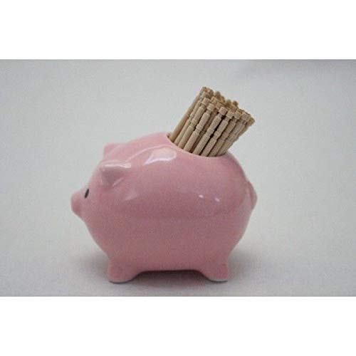 Made in Japan Ceramic Pink Pig Toothpick Holder, Pig Seal, Lip Balm Holder. ACS WEB SHOP