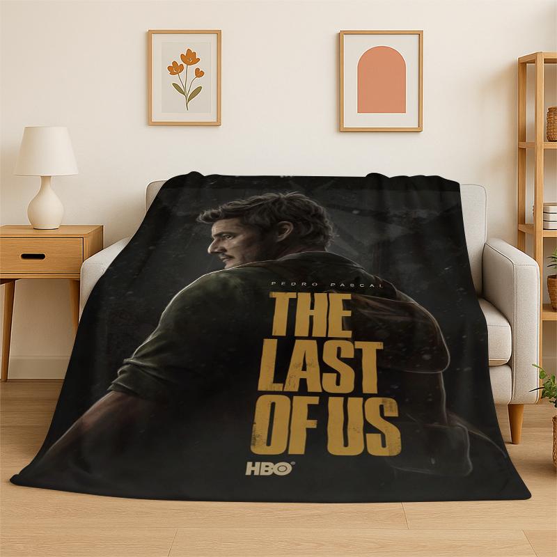 Horror Game TV The Last of Us Weiche Flanelldecke, Gemütliche Decke für Bett, Couch, Sofa, Schlafzimmer, Wohnzimmer, Reise, Picknick Kinder 75x90cm