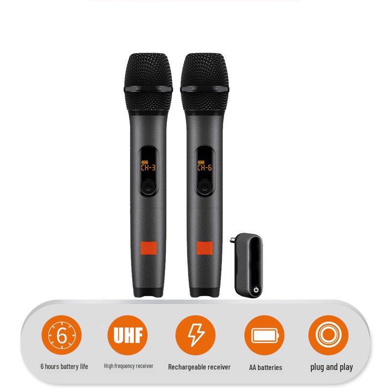 WirelessMICAM UHF Dual Handheld Wireless Microphone for Cross-Border Trade