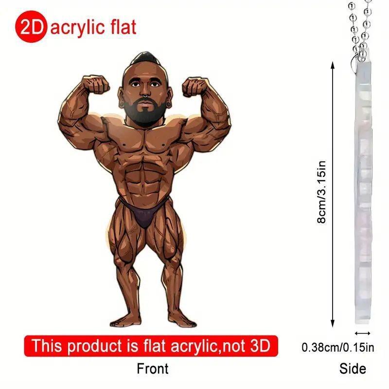 

Cheerful 2d Acrylic Car Pendant Fun Decorative Accessory For Your Car Interior And Backpack 1