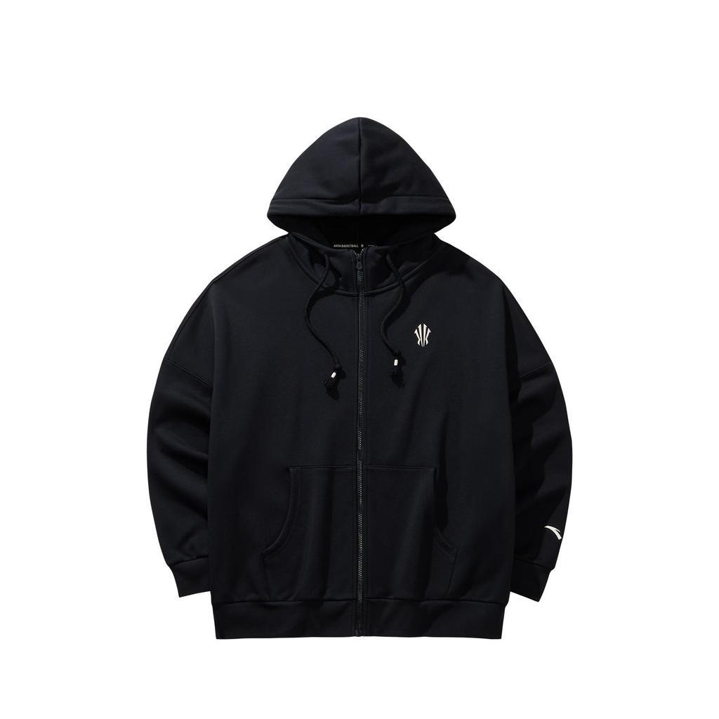 Anta Kyrie Irving Series Hooded Zip-up Sweatshirt Black Unisex 172541708N-3
