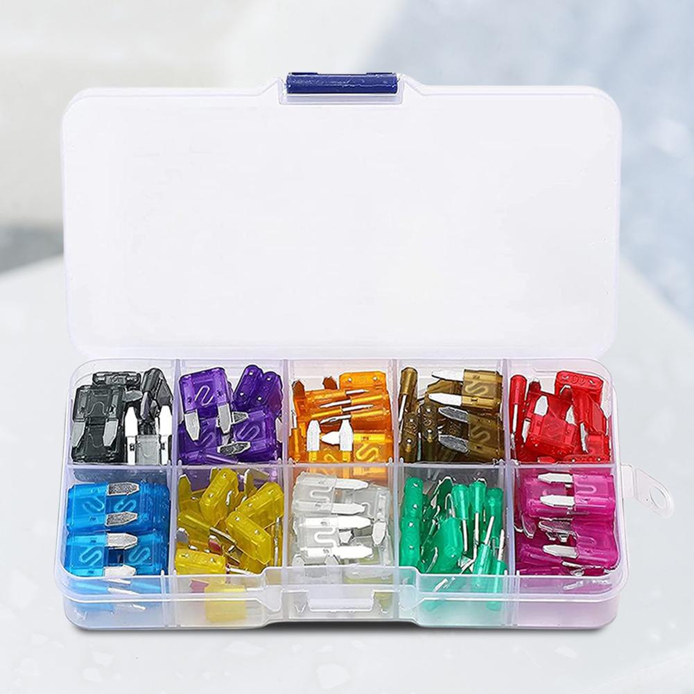 120/300PCS Aluminum Insurance Automatic Truck Blade Fuse Insert Insurance of Xenon Piece Light Automotive Fuse Auto Accessories