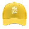 Gorra de esponja de impresión OPA tendencia de moda casual ligera transpirable cómoda tamaño ajustable unisex gorra de béisbol sándwich