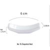 Pure White Ceramic Chopstick Rest