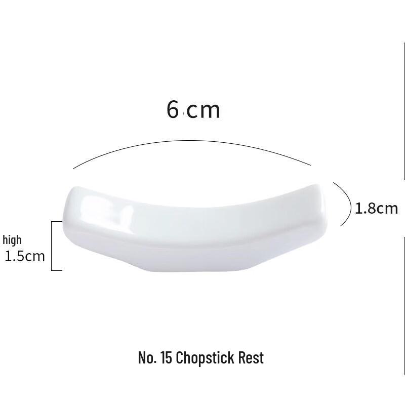 

Pure White Ceramic Chopstick Rest