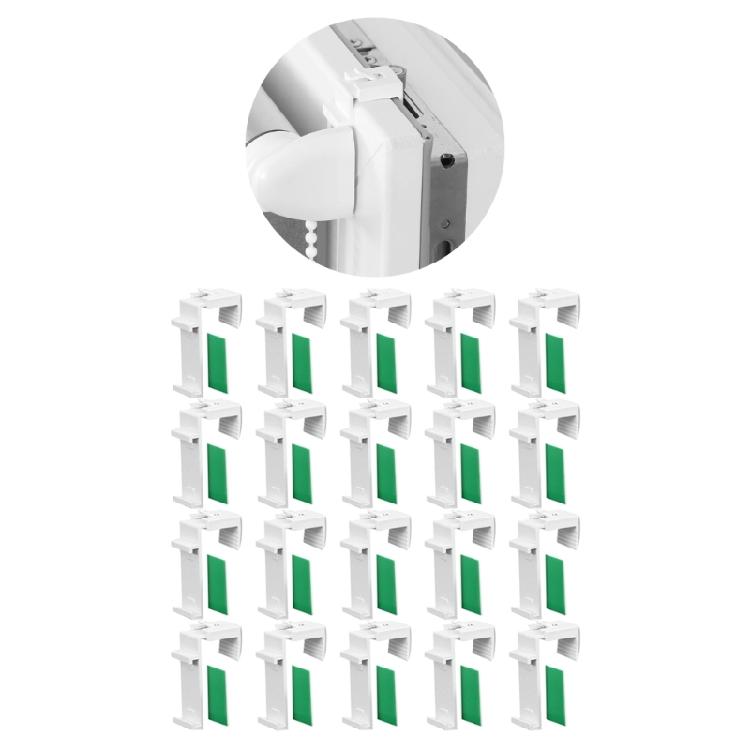 20/60Pcs Window Roller Blind Adjustable Brackets Accessories Roller Curtain Clamp Window Shade Rod Holder Repair Parts