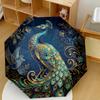 Golden Peacock Automatic Folding Umbrella Elegant Design With Retractable Feature For Outdoor Adventures And Travelt3