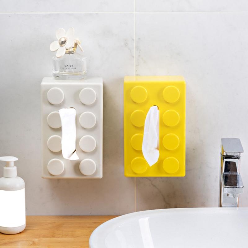 Innovative Brick Design Tissue Holder Multipurpose Desktop Paper Towel Organizer Napkin Dispenser Kitchen Decoration