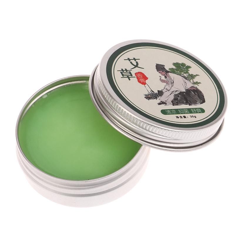 30G Herbal Moxibustion Cream Moxa Ointment Mugwort Health Care Massage Oil Relief Arthritis Body Pain Prevent Mosquito Bites