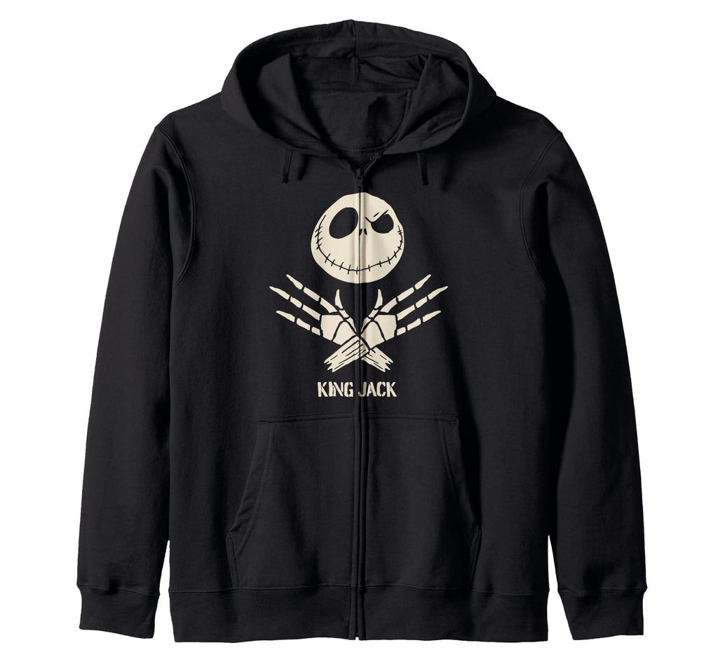 Disney's The Nightmare Before Christmas King Jack Poster Zip-Up Hoodie