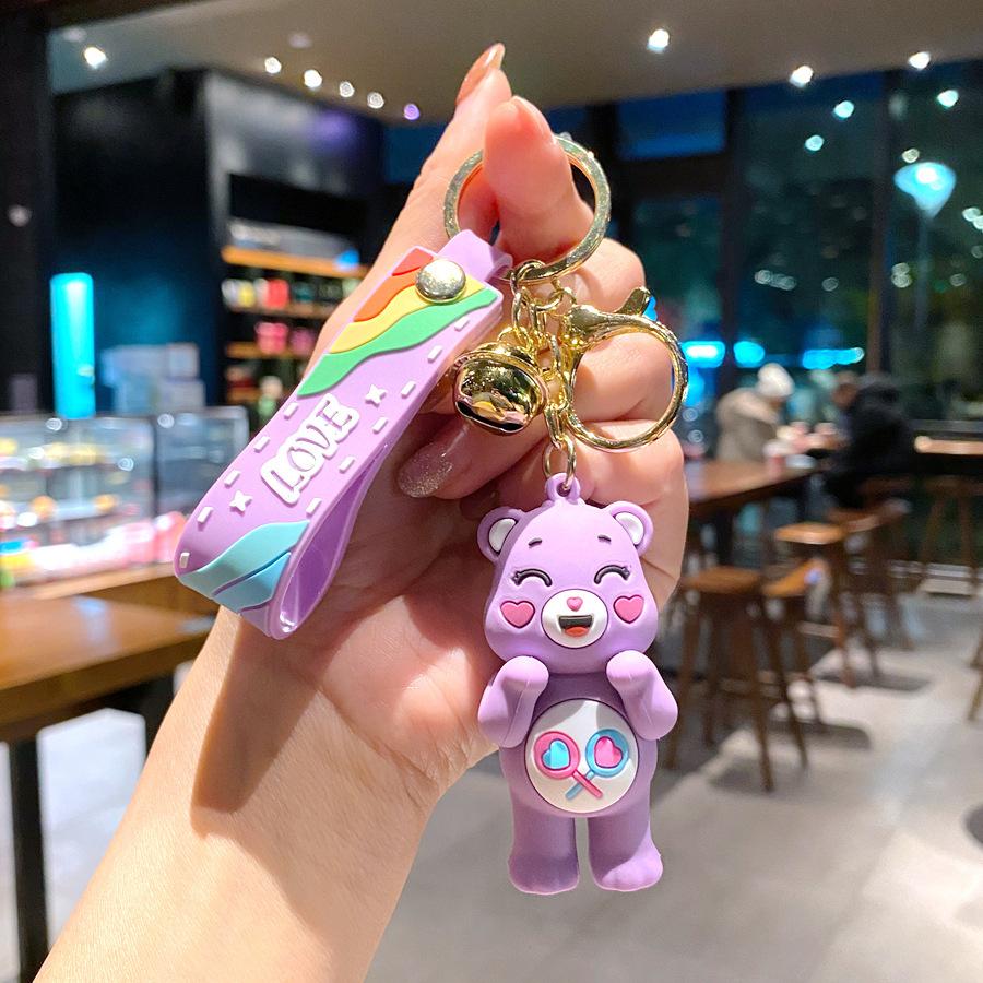 Cartoon Popular Love Bear Doll Keychain Cute Trendy Exquisite Doll keychain Bag Accessories Couple Kids Toys Birthday Gifts
