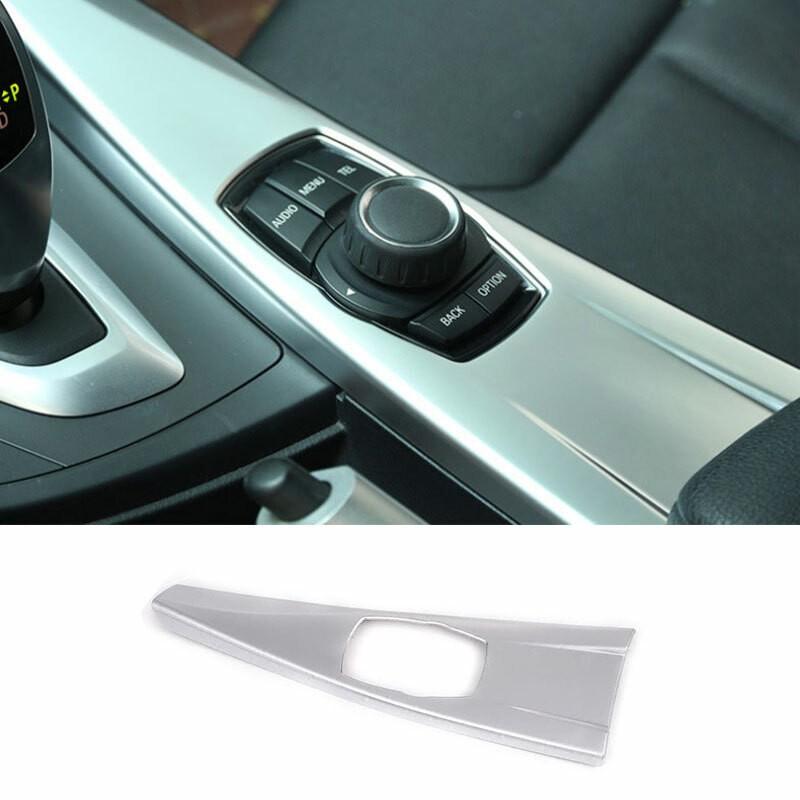 Central Console Gear Shift Cover Trim For BMW 3 4 Series GT 2013-2019 ABS Silver