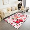 Cow Area Rug Area Rug Milk Cow Decorative Carpet Set for Boys Girls Teens Cartoon Farmhouse Animal Rugs Fruit Indoor Floor Mat