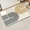 1 Rectangular Machine Washable Diatomaceous Earth Material Bathroom Mat, Floor Mat, Living Room Absorbent Floor Mat