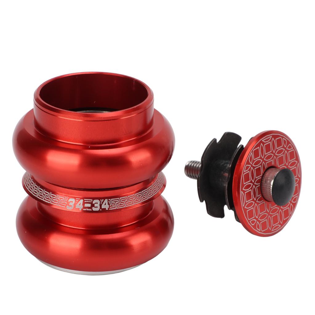 Viaron 34mm Bike Headset Double Bearings Bicycle Front Fork Stem Headset for Mountain Road BikeRed