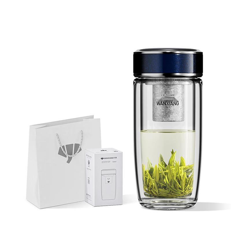 Premium Antimicrobial Double-Wall Glass Cup