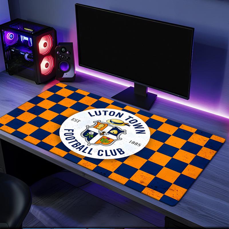 Luton Town Crest Mouse Pad, Rubber Base, Mouse Pad for Gamers and Office Use, Gaming Desk , Easy To Clean Mat Christmas fan gifts
