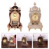 Traditional Antique Tabletop Clock 12 Different Melodies Precise Hourly Reminder Carvings Pendulum Mantels Clock Gift