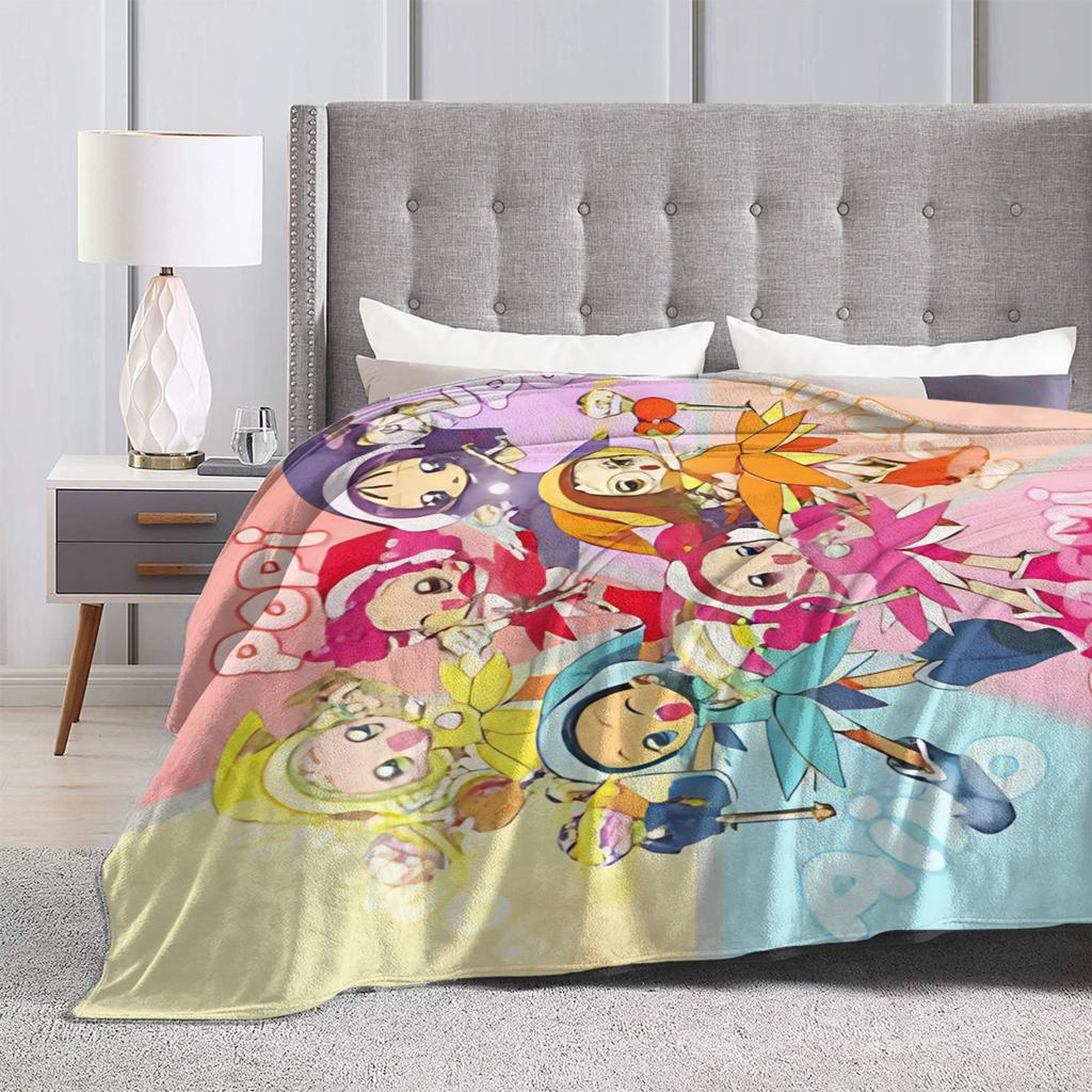 Magical doReMi Girl Cartoon Blanket Lightweight Thin Fleece Comfortable Gift Throw Blanket Rug Piece