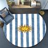 Argentina Flag Design Round Rug for Livingroom,Bedroom, Palyroom, Chair Rug, Area rug, Circle Carpet, Fan Christmas gift