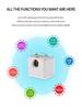 Compact Wired Mobile Phone HD Screen Mirroring Projector - Full Color, Mini, Portable, Large Display for Home Use.