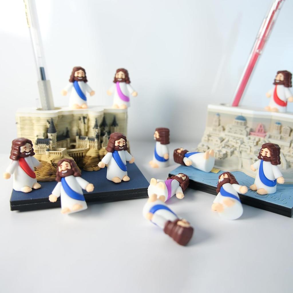 30 Stück Kleine Jesusfiguren, Actionfiguren Kleine Jesusfiguren im Großpack, Winzige Jesusfiguren zum Verstecken und Suchen Religiöse Geschenke