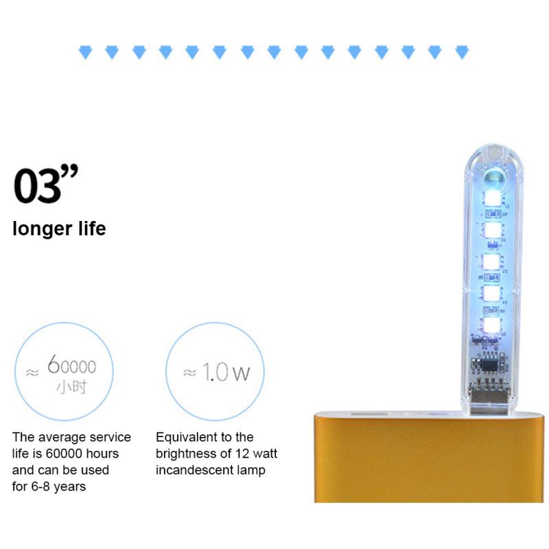 Usb Colorful Night Light High Brightness Energy Saving Long Service Life Key Switch Led Lamps