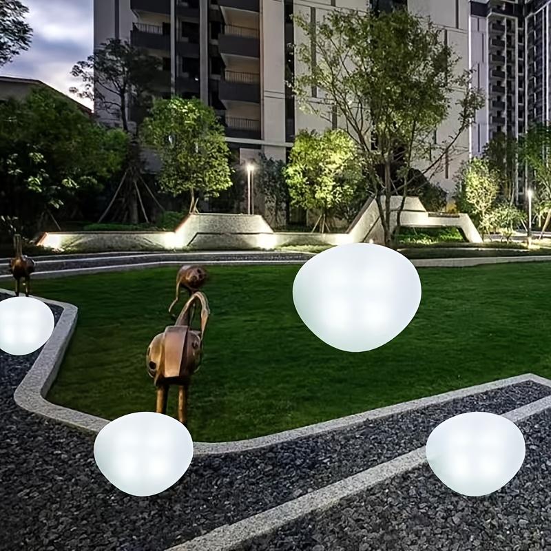 IP44 Solar-Powered Stone-Like Lanterns - Energy-Efficient Pathway Lights for Garden, Lawn, and Villa Decor, Outdoor Solar Lights, Solar Outdoor Lights