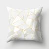 Nordic Marble Car Waist Pillow Sofa Pillow Case Velvet Cloth Printing Creative Home Office Pillow