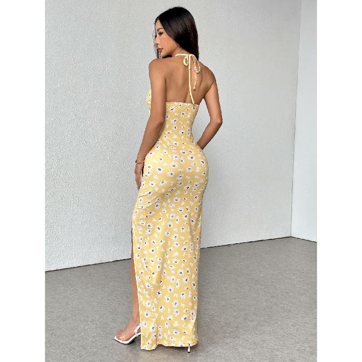 New Year Summer Vacation Beach Music Festival Commuting Work Comfortable Sexy Elegant Women'S Fashion Printed Dress