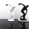 Collectibles Statues Discus Thrower Character Ornament Synthetic Resin Artwork Home Living Room Wine Cabinet Decoration Statue