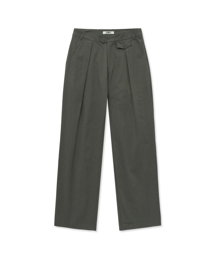 THE SATURDAY EVENING POST One-Tuck Tailored Trousers_Khaki