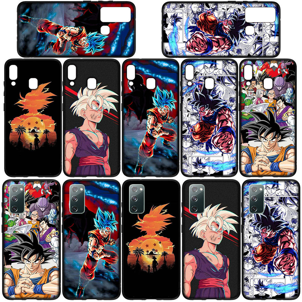 Phone Case for Samsung Galaxy S25 S24 S23 iPhone 16 15 Xiaomi Redmi Note 14 13 12 16E 11 Pro Max XR OPPO Moto Huawei Cartoon Dragon Ball Z Goku Cover