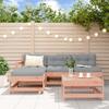 VidaXL Garden Lounge Set with Cushions 5 Pcs, Sofas with Backrest and Armrest, Furniture Set with Coffee Table Patio 3186065